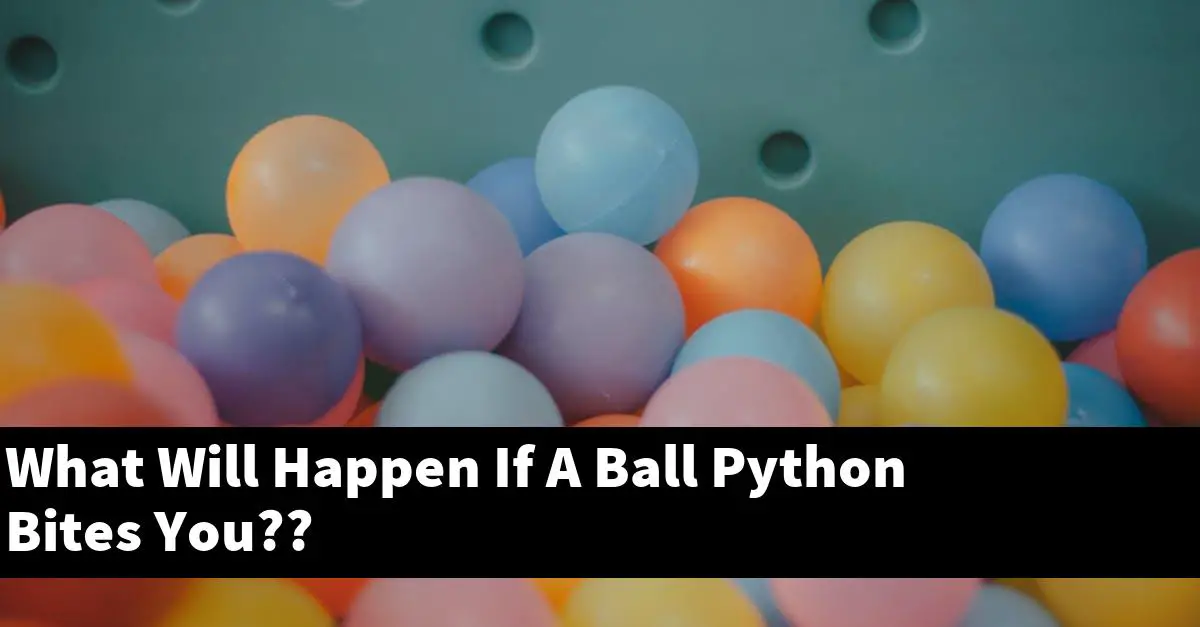 What Will Happen If A Ball Python Bites You??